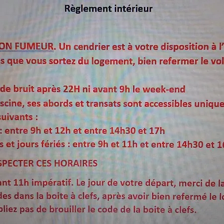 Attenant A Maison Avec Parking, Jardin, Piscine Apartman *